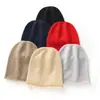 Nueva colección otoño/invierno 2026: Gorro de punto de cachemira de color liso con borde enrollado, diseño unisex, bordes enrollados sin costuras y estilo que cubre las orejas