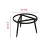 Suporte de Pé de Mesa Redondo de Ferro e Metal para Varanda Mesa de Chá Pé de Sofá Combinação de Placa de Rocha Mesa de Café Mesa Lateral Suporte de Pé