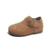 Zapatos de Cuero de Moda para Niños para Uso en Exteriores 2026 Nuevas Sandalias Birkenstock de Primavera para Niños Medianos y Mayores Zapatos sin Cordones para Niñas