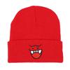 Gorro de Punto con Bordado de Flor de Gato Fantasma de Amazon Transfronterizo Más Fácil de Combinar Estilo Coreano Gorro de Lana para Ciclismo al Aire Libre Gorro Pulóver
