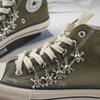 Colgante de zapato estilo punk retro personalizado metal amor guitarra zapatillas de lona hebilla de zapato accesorios diseño joyería
