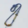 Cuerda de Collar Puramente Hecha a Mano Nudo Doble de Lingote Nudo Hoyuelo Nudo Flor de Durazno Cuerda para Colgante de Gama Alta Cuerda para Colgante Nudo Cola de Fénix Ajustable