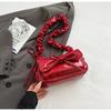 Bolso Texturizado de Nicho Estilo Francés para Mujer 2026 Nuevo Modelo de Primavera Bolso de Hombro Único Cruzado con Pliegues de Alta Gama