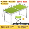 Mesa plegable para montaje de puesto, Mesa y sillas portátiles para camping al aire libre, picnic, puesto de mercado nocturno, Altura ajustable y plegable