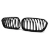 Adecuado para BMW Serie 1 F20 caballo Serie 1 F20 2015-2018 repuestos de automóvil doble barra negro brillante