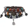 Decoración Creativa y Personalizada de Guitarra de Aleación Pulsera de Tres Capas de Perlas Retro Nuevos Accesorios Europeos y Americanos
