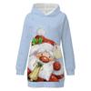 Sudadera nueva de 24 años con estampado navideño, suéter holgado europeo y americano transfronterizo de muñeco de nieve, impresión digital a D-made