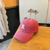 Boné Estilo Coreano Feminino Versátil Letra R Versátil Casual Moda Boné de Beisebol Ins Estudante Protetor Solar Chapéu de Sol