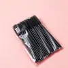 Pincel de Cílios com Haste Sólida, Pincel Descartável para Cílios Postiços, Pincel de Maquiagem Portátil Colorido, Ferramentas de Beleza Atacado
