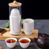 Taza de Té Kung Fu Desechable de Cáscara de Arroz, Engrosada y Resistente al Calor, Adecuada para Uso en Casa y de Viaje, Juego de Té Portátil, Taza para Beber Té