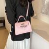 Inverno 2026 Novo Design de Nicho Padrão Crocodilo Versátil Bolsa de Mão de Luxo Pequena Bolsa Quadrada Ombro Único Transversal Bolsa Kelly