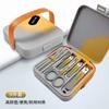 Set de Cortauñas Anti-Salpicaduras, Estuche Portátil, Tijeras para Uñas, Limpiaorejas, Cortauñas de Alta Gama, Herramientas de Manicura
