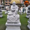 Escultura em pedra Dezoito Luohan Granito Guanyin Estátua Rei Celestial Templo Endeavor Square Figura Antiga Estátua de Buda Quinhentas Estátuas Luohan