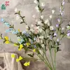 Campanilla de viento grande de 3 puntas, cadena de flores para campanilla de viento, flores artificiales para accesorios de fotografía, arreglo floral de gran altura para pared de fondo de hotel, flores de seda