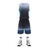 Uniforme de equipe de competição de colete super atacado, jersey respirável estampado, uniforme de basquete de uso duplo, conjunto masculino de uso duplo, uniforme de treino