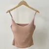 Colete de Verão com Bojo Feminino Slim Fit Base Bonito nas Costas Peça Única Copo Roupa Externa Spice Girls Versátil Top Feminino