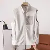 Chaleco unisex de otoño e invierno, duradero y versátil para exteriores, engrosado, cálido y resistente al frío, con cuello alto, para usar tanto por dentro como por fuera 13215