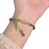 Pulsera de Cristal Imitación Ojo de Gato con Efecto Tornasolado para Mujer con Diseño de Nicho, Piedra DIY, Arena Recolectora de Luz Solar, Colgante Fino de Alta Calidad