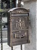 Buzón de Villa Estilo Europeo Buzón de Sugerencias para Montar en Pared Exterior con Cerradura Buzón Creativo Retro