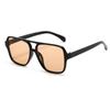 Nuevas Gafas de Sol de Doble Varilla Moda Transfronteriza Gafas de Sol de Caja Retro Anti-UV Gafas Personalizadas S24038