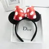 Faixa de cabeça Mickey Minnie estilo celebridade infantil adulto faixa de cabeça com laço do Mickey Mouse adereço de cabeça para festival de Natal atacado