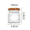 En Stock Frasco de Cristal con Rayas Verticales para Pájaros, Frasco Sellado de Buche de Pescado Estofado Fresco, Resistente a Altas Temperaturas, Apto para Cocinar al Vapor, Frasco Dosificador de Grado Alimenticio, Venta al por Mayor