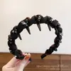 Diadema de estilo de cabello para la frente de caña alta 2026, versátil con dientes para un agarre antideslizante, diadema para lavarse la cara, colección de accesorios para el cabello para mujeres