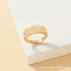 Nuevo diseño tridimensional de acrílico transparente en relieve con anillo elevado europeo y americano, exquisitos accesorios de joyería sencillos para mujer