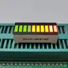 Suministro Directo de Fábrica de Tubo Plano de Luz de Color de 10 Segmentos 2 Rojos 4 Amarillos 4 Verdes Barra de Luz Pantalla Digital Tubo Plano Led