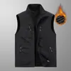 Chaleco de forro polar de doble cara 1806, chaleco de trabajo ligero de secado rápido para exteriores para hombre, chaleco de pesca y fotografía