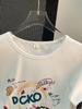 Camiseta Feminina Branca Manga Curta Ombro Normal 2025 Nova Verão Cor Sólida Top Curto Algodão Puro Meia Manga Blusa Rejuvenescedora