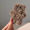 Corea del Sur oso de peluche de dibujos animados pinza BB para lavar la cara maquillaje pinza para el cabello linda celebridad de internet diadema peluda otoño e invierno