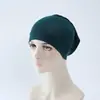 Não forma bolinhas, Não desbota, Chapéu Tubo Multicor, Cor Pura, Algodão Puro, Chapéu Base de Algodão Mercerizado, Lenço de Cabeça de Algodão, Feminino Elástico e Respirável