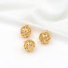 Oro Verdadero 18k Col de Forma Pentagonal Microincrustaciones de Circonita Accesorios Pulsera de Mariposa Colgante DIY Collar Pendientes Colgante D103