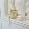 Nova Bolsa Saco de Bolinhas com Cordão de Design Exclusivo 2026 para Mulheres, Bolsa de Ombro Transversal Versátil, Bolsa Fofa e Moderna para o Dia a Dia