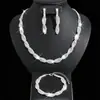 Moda Europea y Americana Bestseller Transfronterizo Joyería Diseño de Nicho Collar de Diamantes Completos Pendientes Elegante Juego de Collares de Lujo Ligero