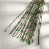 Accesorios de ratán simulado de 65 cm, pulseras tejidas a mano de bricolaje, decoraciones para tarros de dulces, bayas de ratán de colores