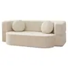 Sofá cama retro al vacío para apartamentos pequeños, salas de estar y dormitorios, plegable y de doble uso, sofá modular perezoso de espuma integral