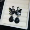 Pendientes colgantes de rombos con borlas tachonados de diamantes de aguja de plata transfronterizos europeos y americanos, pendientes exquisitos y de moda, pendientes versátiles y elegantes al por mayor