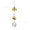 Atrapasol de Cristal con Forma de Abeja 3D Adorno Colgante Festival de la Abeja Decoración de Jardín Suministro Mayorista Transfronterizo Cristal Blanco