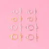 Prata 925 Prata Lisa Botão Ot Acessórios Fivela de Pulseira Fivela de Colar Material para Miçangas DIY Fabricação de Acessórios para Miçangas
