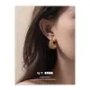 Pendientes de Diseño de Línea de Alta Gama Versátiles de Personalidad Europea y Americana Moda Simple Transfronteriza Personalidad de Nicho de Alta Calidad