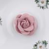 Fábrica de flores de tela de tres capas, rosa decorativa, accesorios hechos a mano, ramillete de tela, flor pequeña roja, blanca, morada y rosa