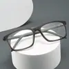 Novos Óculos Esportivos Masculinos Anti Luz Azul Lentes Planas Armação Quadrada Óculos de Negócios Armação de Silicone para Óculos Atacado