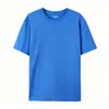 180G En Stock Algodón Puro Talla Europea Cuello Redondo Manga Corta Estampado Personalizado Logo Empresa Transfronteriza Camiseta Publicitaria de Trabajo Unisex