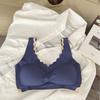 Explosiones Transfronterizas Ropa Interior sin Costuras de una Pieza Dispensador de Sujetador para Mujer Corte Arbitrario Borde Ondulado Chaleco Deportivo