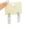 Pendientes de Borla con Forma de Gota de Agua de Lujo Europeos y Americanos de Moda de Gama Alta Exagerados de Lujo Ligero Moda Exquisito Temperamento Moda Versátiles