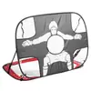 Portería de fútbol portátil para niños plegable red de fútbol para exteriores para niños portería de entrenamiento con objetivo de personaje para escuela primaria