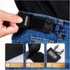 Cinto Ajustável Conveniente de Venda Quente Transfronteiriça com Gancho de Ferro, Fivela de Cinto Multifuncional, Cinto de Cintura Universal Elástico de Velcro