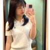 Camiseta de Manga Curta Tricotada com Torças e Gola Polo Estilo Preppy Coreano para Mulheres no Verão Look Solto e Emagrecedor Top de Manga Curta para Pessoas Baixas